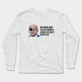 Olaf Scholz Augenklappe Meme Long Sleeve T-Shirt